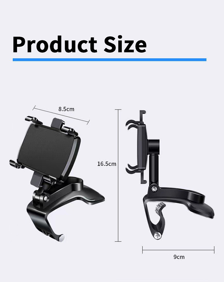 Dashboard Mount Stand for iPhone for Samsung 360 Rotation Phone Car Holder Support Phone Mount Stand
