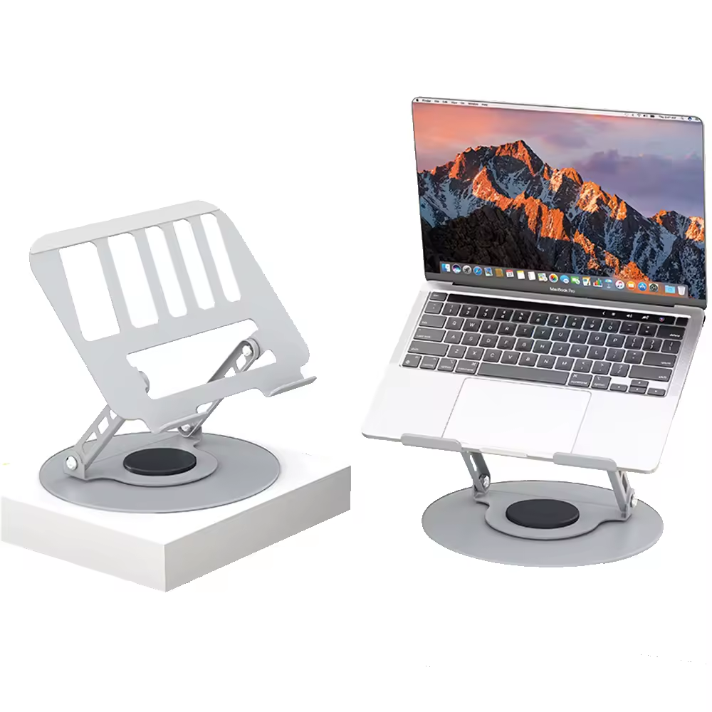 2024 Factory rotation laptop stand with metal material folding laptop stand desk notebook computer holder