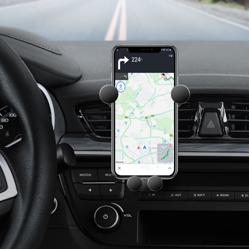 Universal Metal Gravity Car Air Vent Clip Mount Holder GPS Stand for Mobile Phone