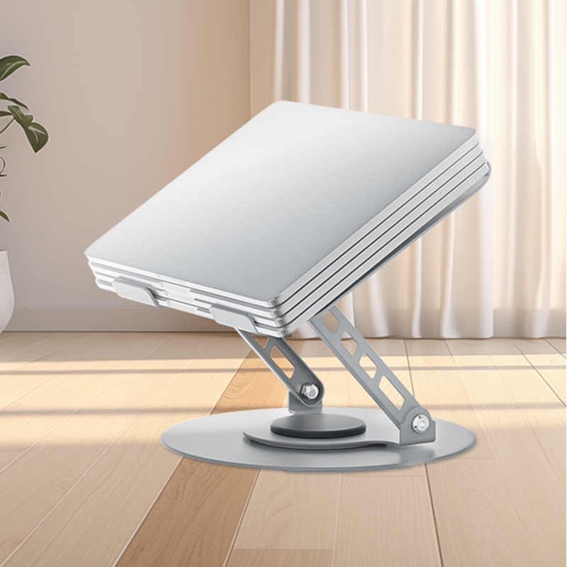 2024 Factory rotation laptop stand with metal material folding laptop stand desk notebook computer holder