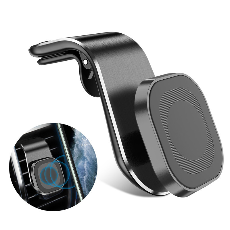 Universal Metal Mini Magnetic Car Mount Magnet Mobile Phone Wall Key Holder 360 Degree Rotation Air Vent Car GPS Mount Holder