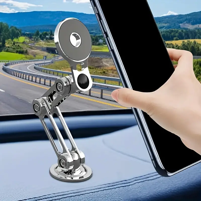 Metal Car Holder Mobile Phone Magnetic Absorber New Folding Permanent Magnet High End Navigation For Car Exclusive