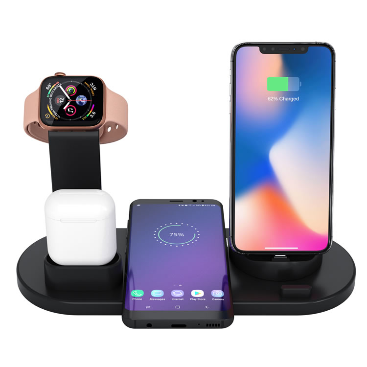 3 In 1 Mobile Fast Charge Station Wireless Charger Pad Gift Item with 15W Wireless Charging function