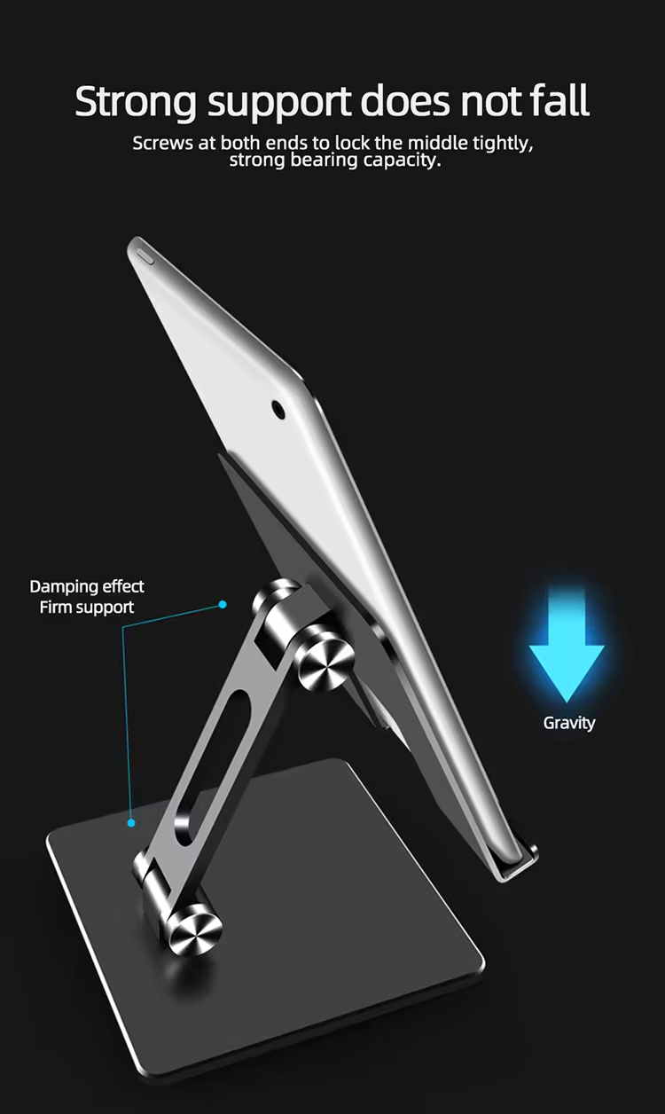 New Desktop multifunctional aluminium laptop stand foldable portable adjustable laptop holder with 360 degree rotation