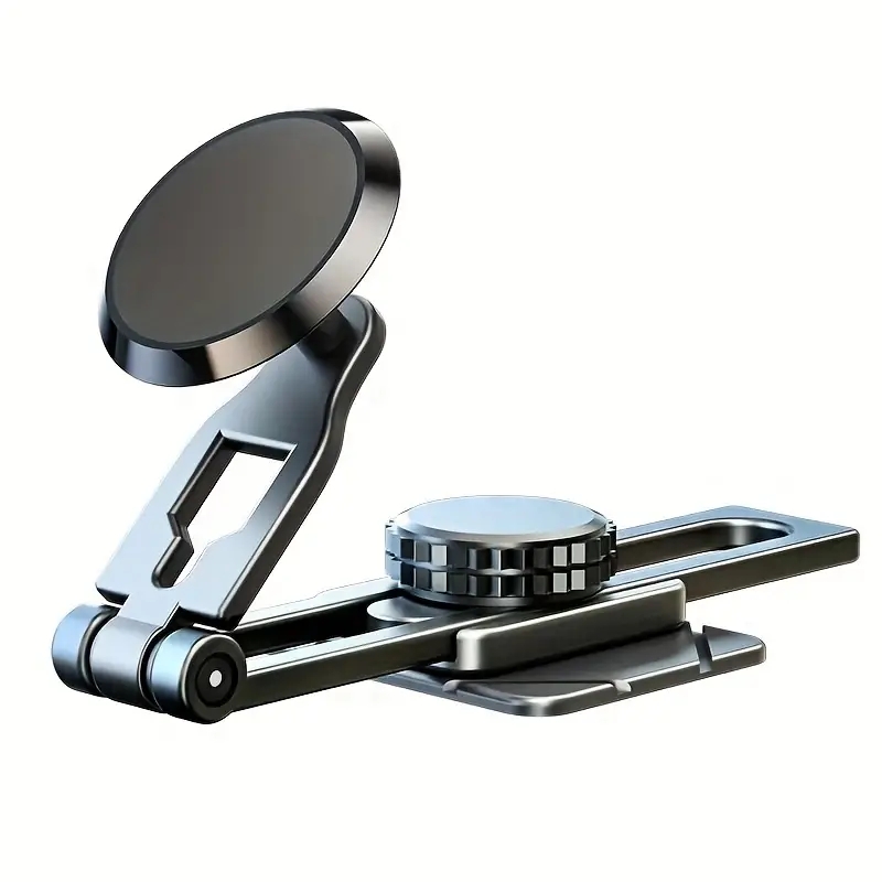 Telescopic 720 Rotate Strong Magnetic All Metal Car Mobile Phone Holder Folding Magnet Car GPS Support Car Phone Bracket