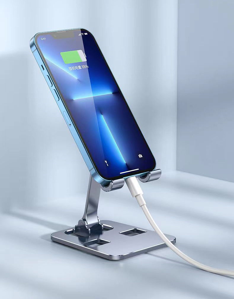Fold Aluminum Metal Universal Stand Cell Phone Holder Tablet Stand Holder for Mobile Phones and pad with Best Price