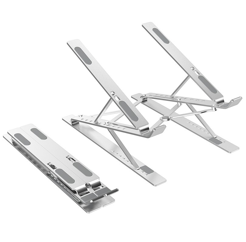 Double Layer Aluminium Notebook Holder Desktop Ergonomic Portable Foldable Adjustable Laptop Stand with Good Price