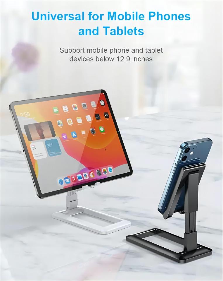 Foldable Desktop Phone Holder For Huawei iPhone Xiaomi Samsung Adjustable Mobile Phone Holder Stand For Tablet iPad