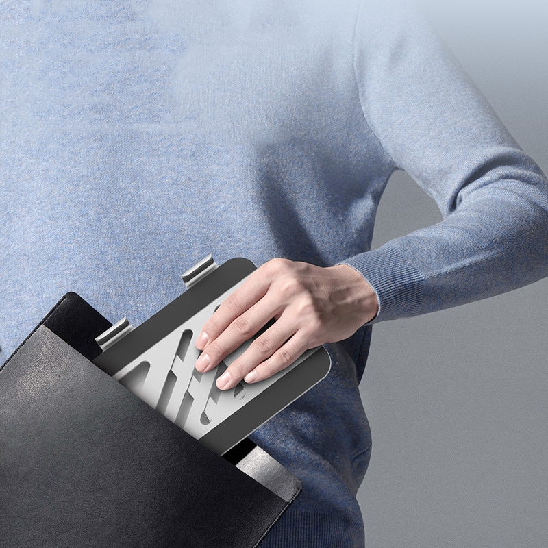 Ergonomic Notebook Bracket Metal Aluminum Desktop Stand Adjustable Tablet Holder Foldable 360 Rotating Tablet Stand