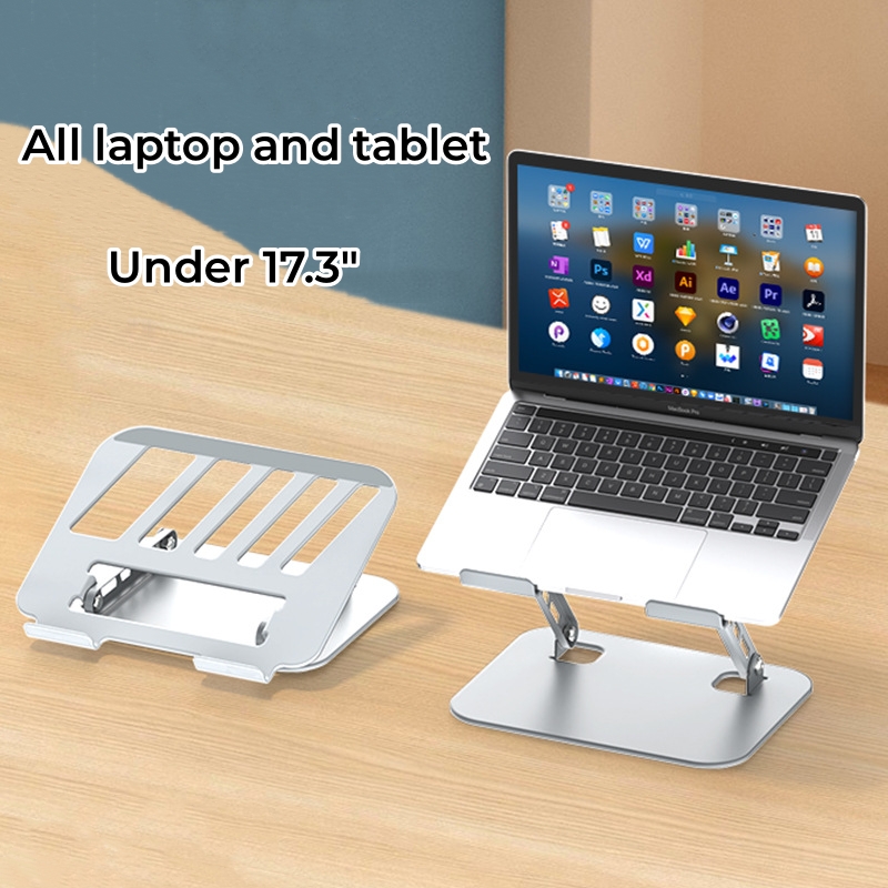 2024 Factory rotation laptop stand with metal material folding laptop stand desk notebook computer holder