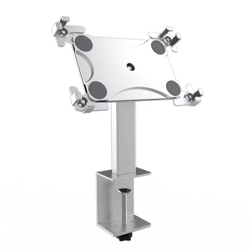 Universal POS system tablet stand 180 rotating anti-theft aluminium alloy ordering machine stand for supermarket restaurant etc