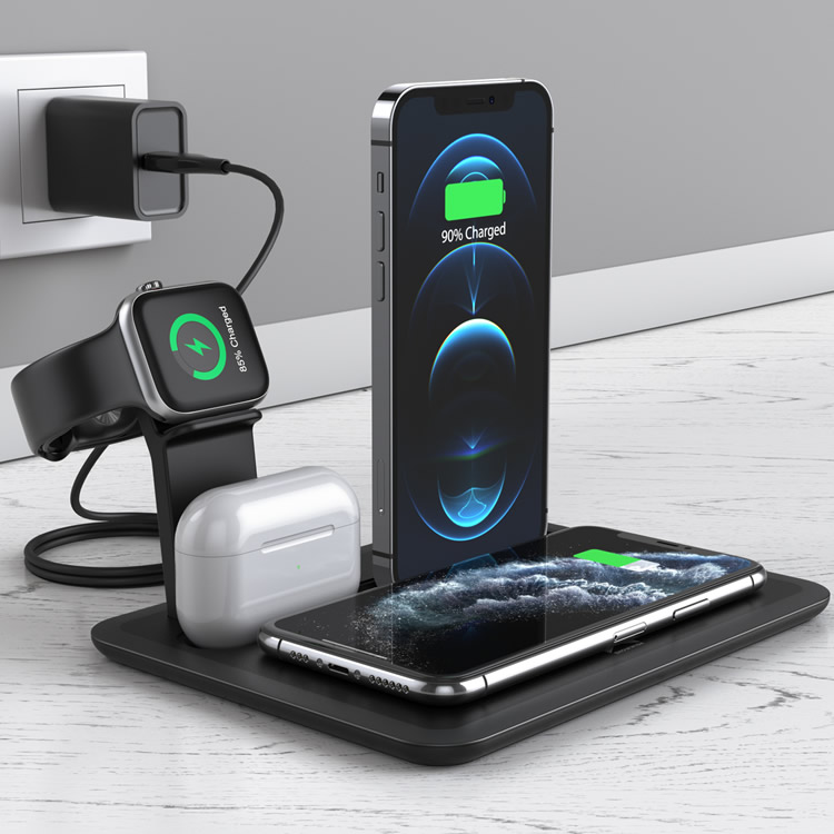 Best Seller Multi-function Detachable Charger Stand 5 in 1 Wireless Charging Dock Station for Apple Products