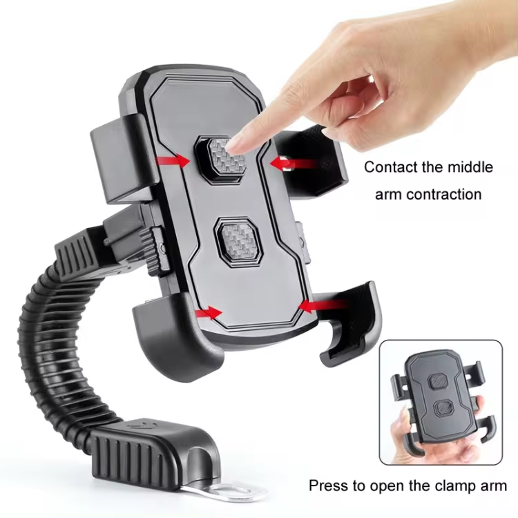 Motorcycle 360 Rotation Mobile Cellphone Universal Bicycle Phone Holder Cell Phone Holder for Bike