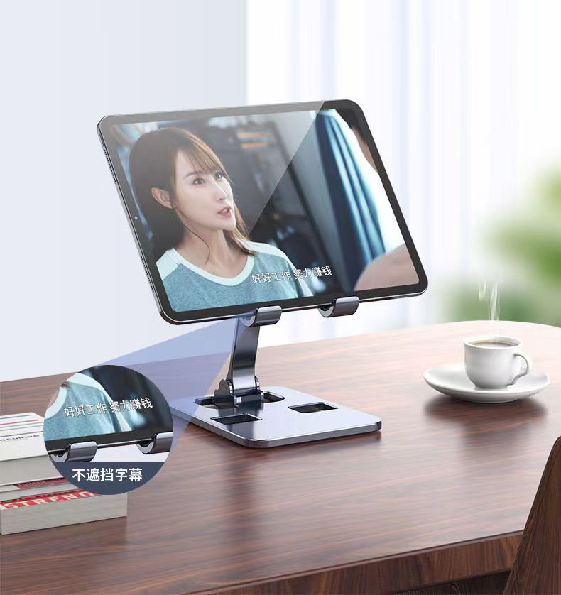 Fold Aluminum Metal Universal Stand Cell Phone Holder Tablet Stand Holder for Mobile Phones and pad with Best Price