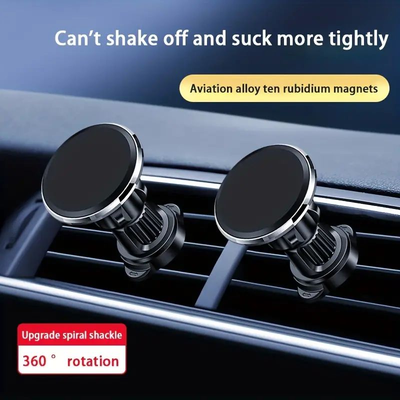 High Grade Universal 360 Degree PRO Magnetic Car Phone Holder Mobile Phone Stand Air Vent Magnet Mount GPS Support For All phone