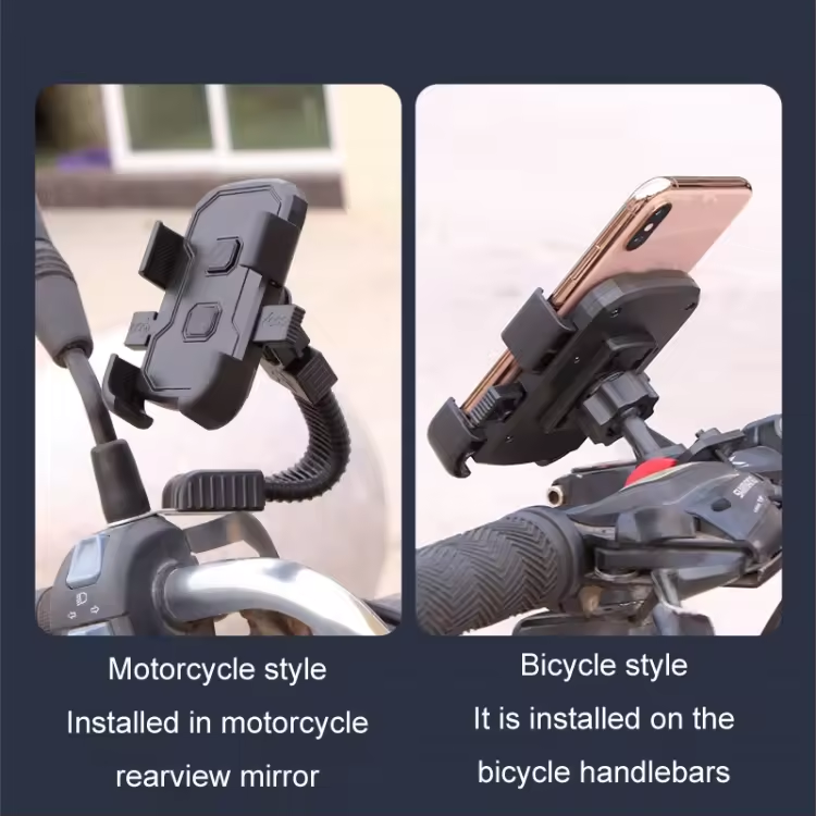 Motorcycle 360 Rotation Mobile Cellphone Universal Bicycle Phone Holder Cell Phone Holder for Bike