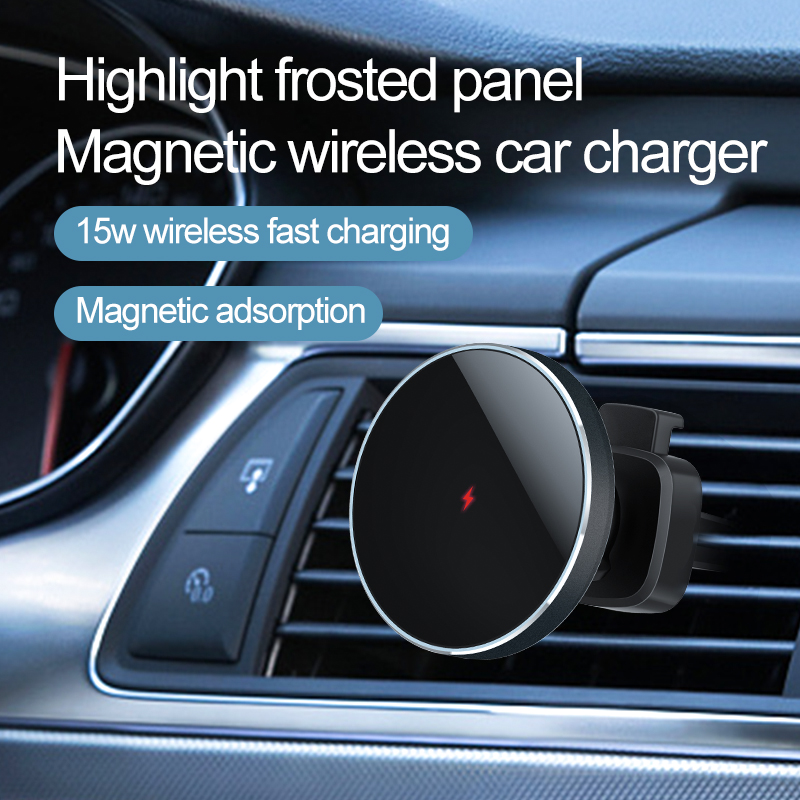 New Arrival Magnetic Car Charger Wireless Phone Holder Magnet for Iphone 15 15W Fast Car Wireless Charger