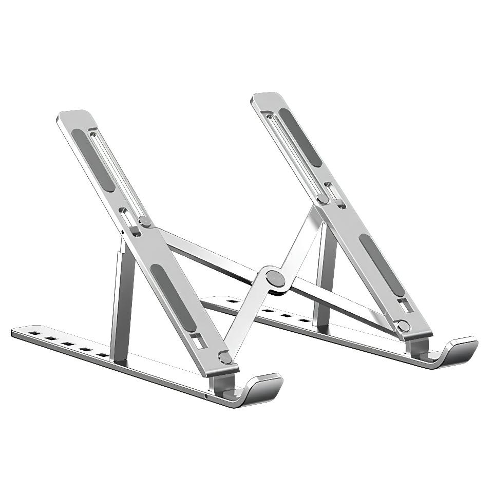 Adjustable Foldable Aluminum Laptop Holder Riser Compatible with MacBook, Portable Good Price Laptop Stand for Desk
