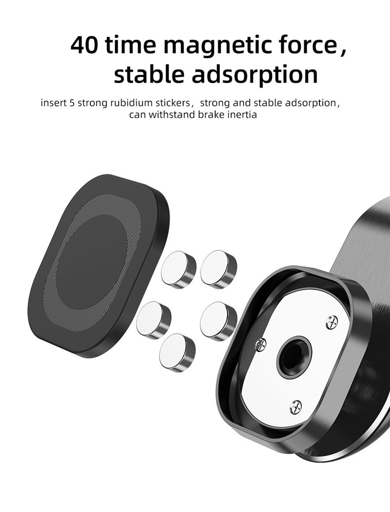 Universal Metal Mini Magnetic Car Mount Magnet Mobile Phone Wall Key Holder 360 Degree Rotation Air Vent Car GPS Mount Holder