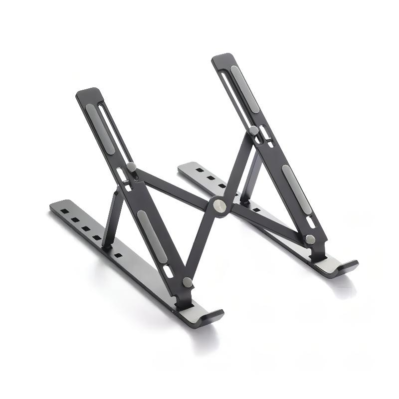 Adjustable Foldable Aluminum Laptop Holder Riser Compatible with MacBook, Portable Good Price Laptop Stand for Desk