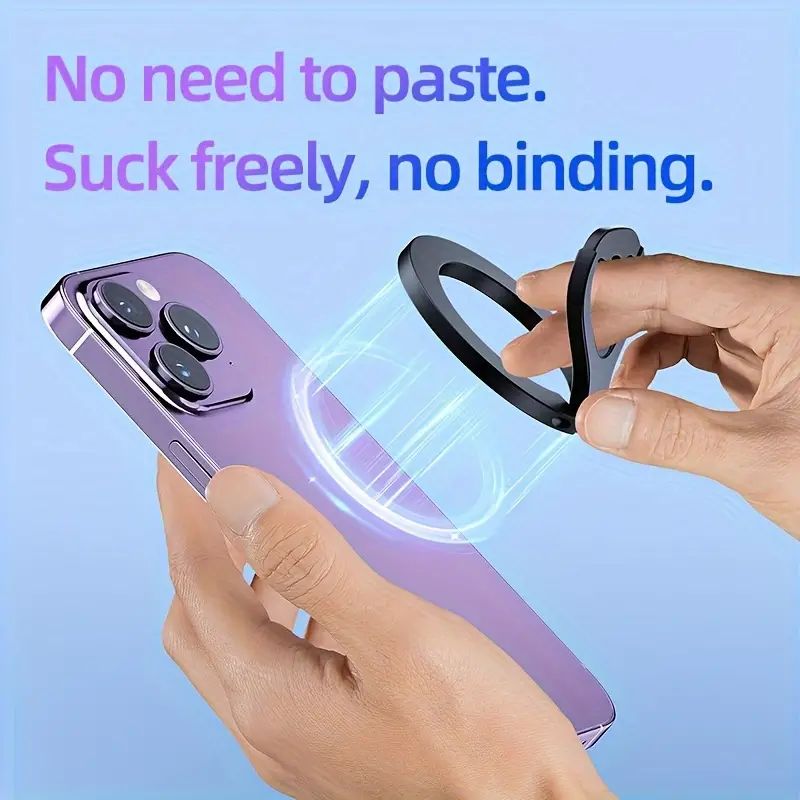Unique Bottle Opener Design 2 in 1 Multifunctional Metal Magnetic Mobile Phone Holder,Smart Finger Ring with 360 Free Rotation
