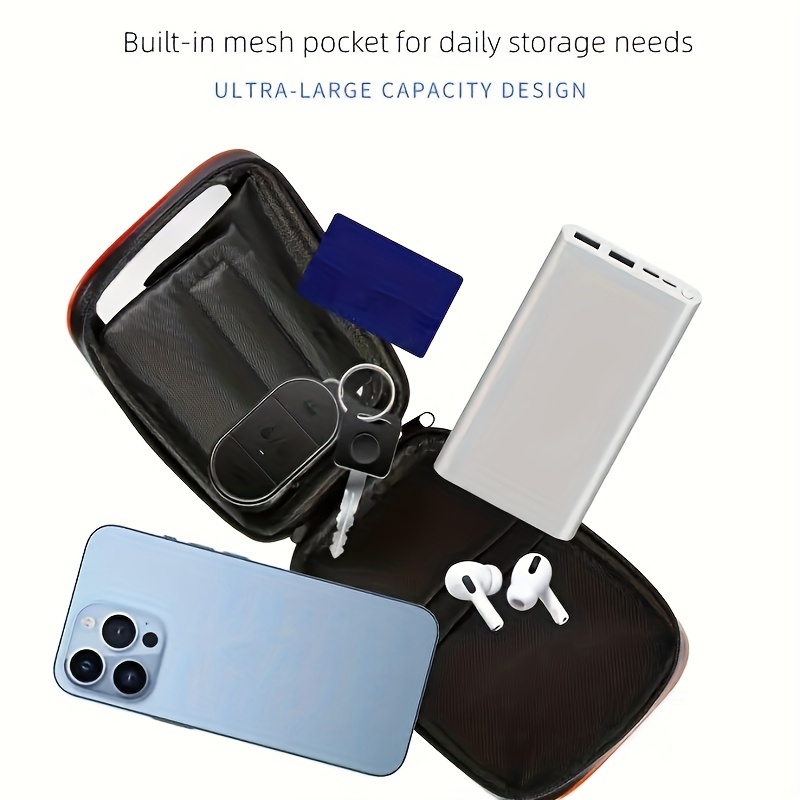 Bicycle Front Handlebar Bag Cycling Rainproof Touch Screen 360 Adjustable Phone Bag Bike Waterproof with Bottom Cable Entry