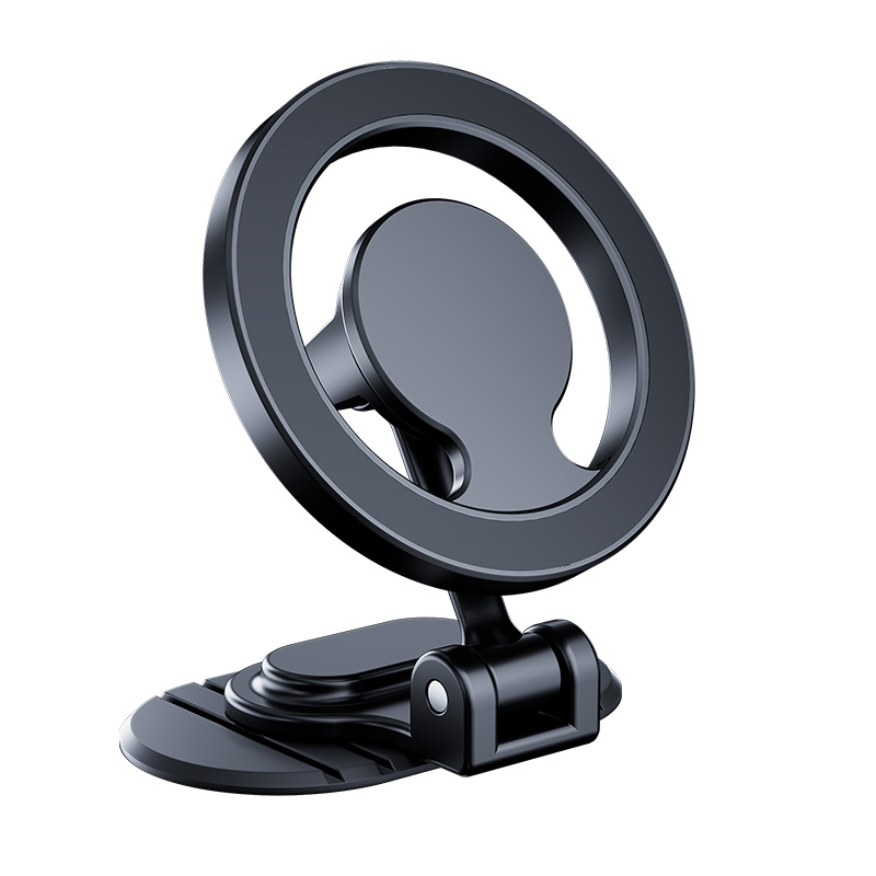 Double 360 rotating metal car phone bracket magnetic car bracket strong magnet mobile phone mounting car mobile bracket