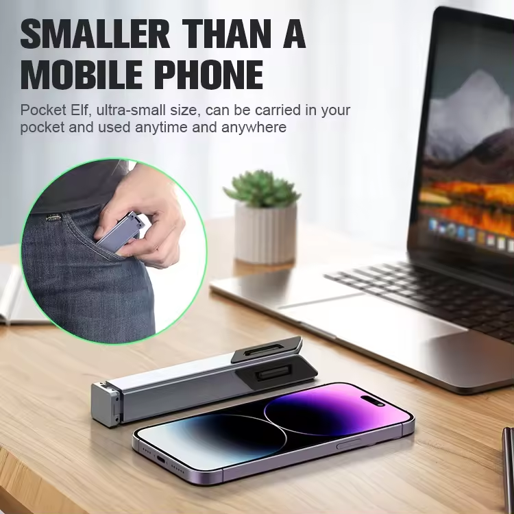 Smallest Size X-Shaped Design Laptop Stand for Desk, Adjustable Foldable Aluminum Laptop Stand for MacBook, Laptops, Notebook