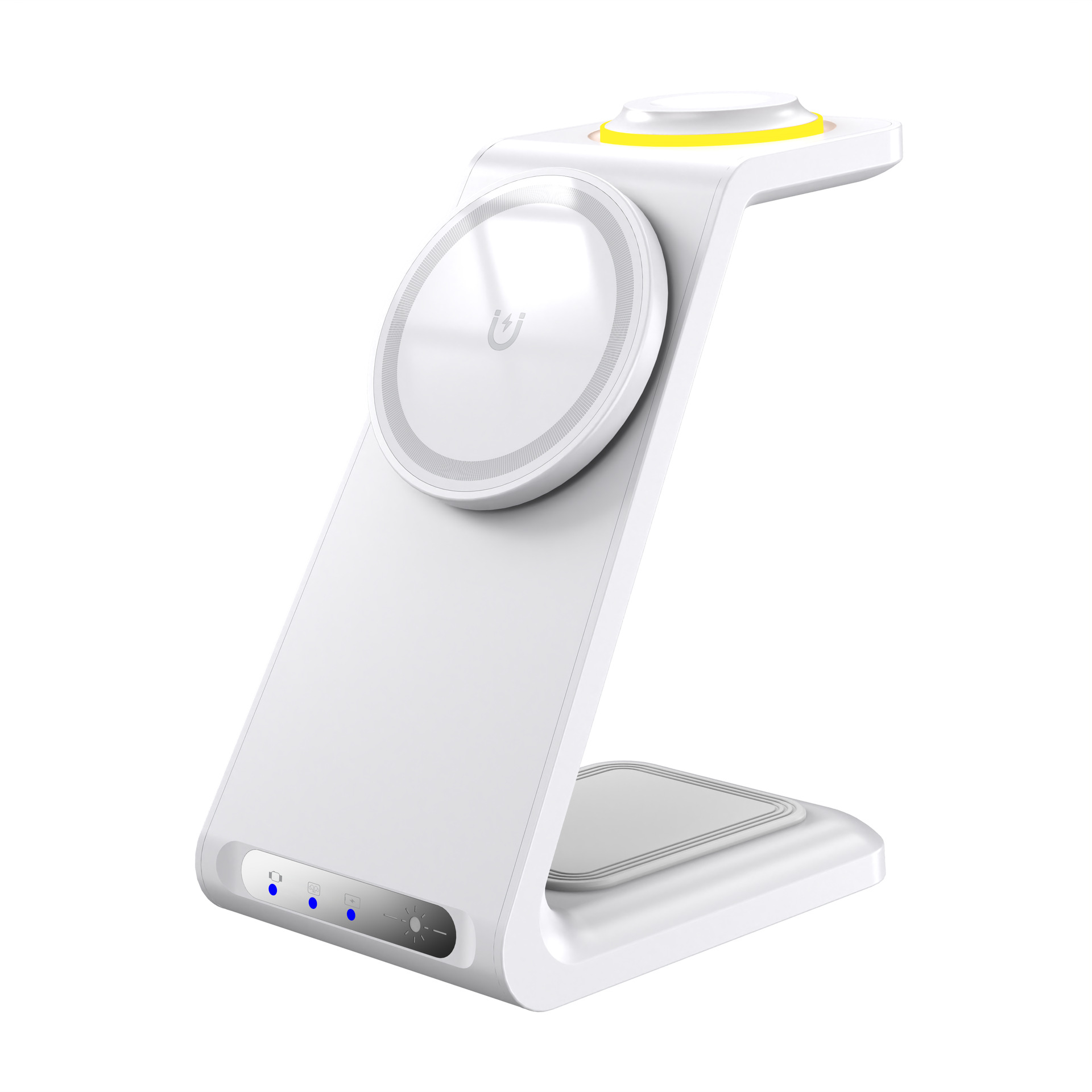 Foldable 3 in 1 Wireless Charger Stand Portable Fast Magnetic Smart Wireless Charging for IPhone Desktop