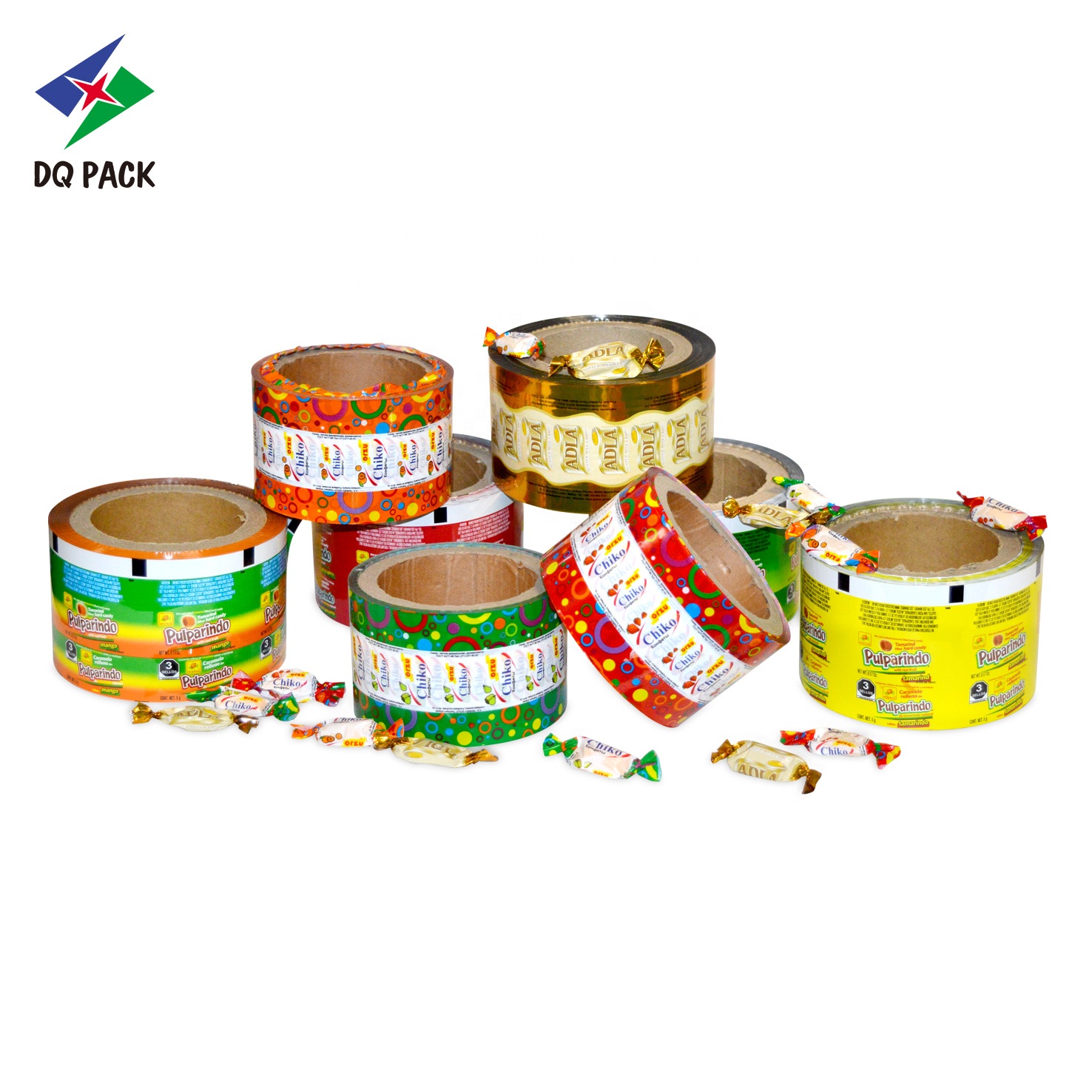 DQ PACK HDPE Candy Cake Candy Chocolate Potato Chips Coffee Tea Milk Powder Packaging Roll Film Roll