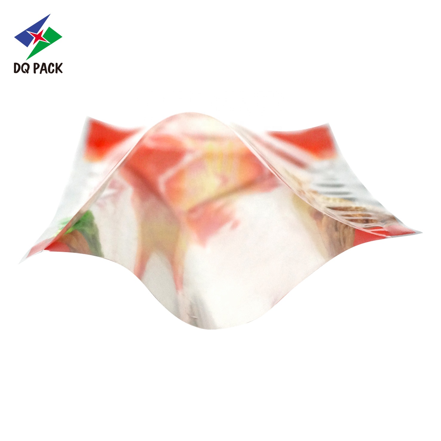 Custom Logo Printed Plastic Bags Three Side Seal Pouch Packaging For Health Products Plastic Bag