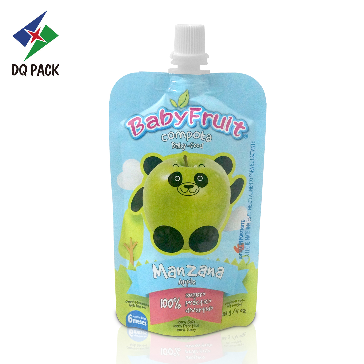 DQ PACK Juice Packaging Bag Gualapack Spout Pouch Stand Up Bag With Spout For Jelly Milk