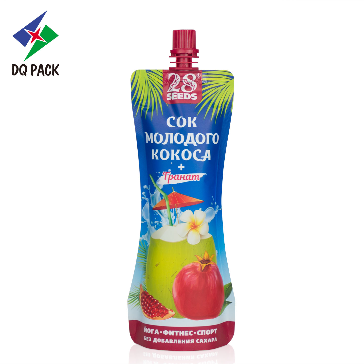 Plastic packaging bag plastic drink packaging bag spout pouch for juice packaging
