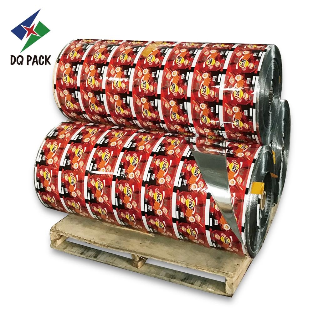 Custom Aluminum foil roll stock for Sachet Snack Food Packaging Film