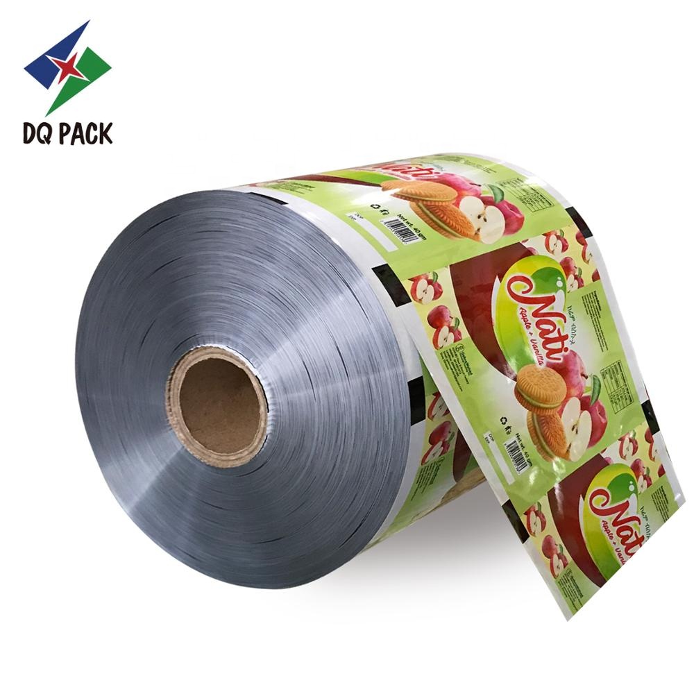 DQ PACK Glossy Printing BOPP Metalized Biscuit Wrapper With Custom Logo