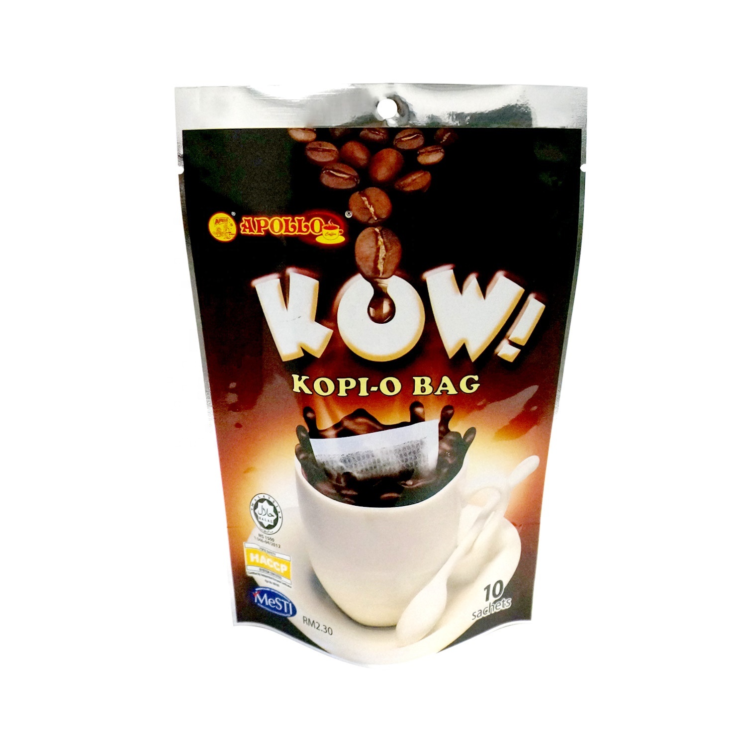 Customized printed Recyclable Stand Up Zipper Pouch food pouch drip coffee bag