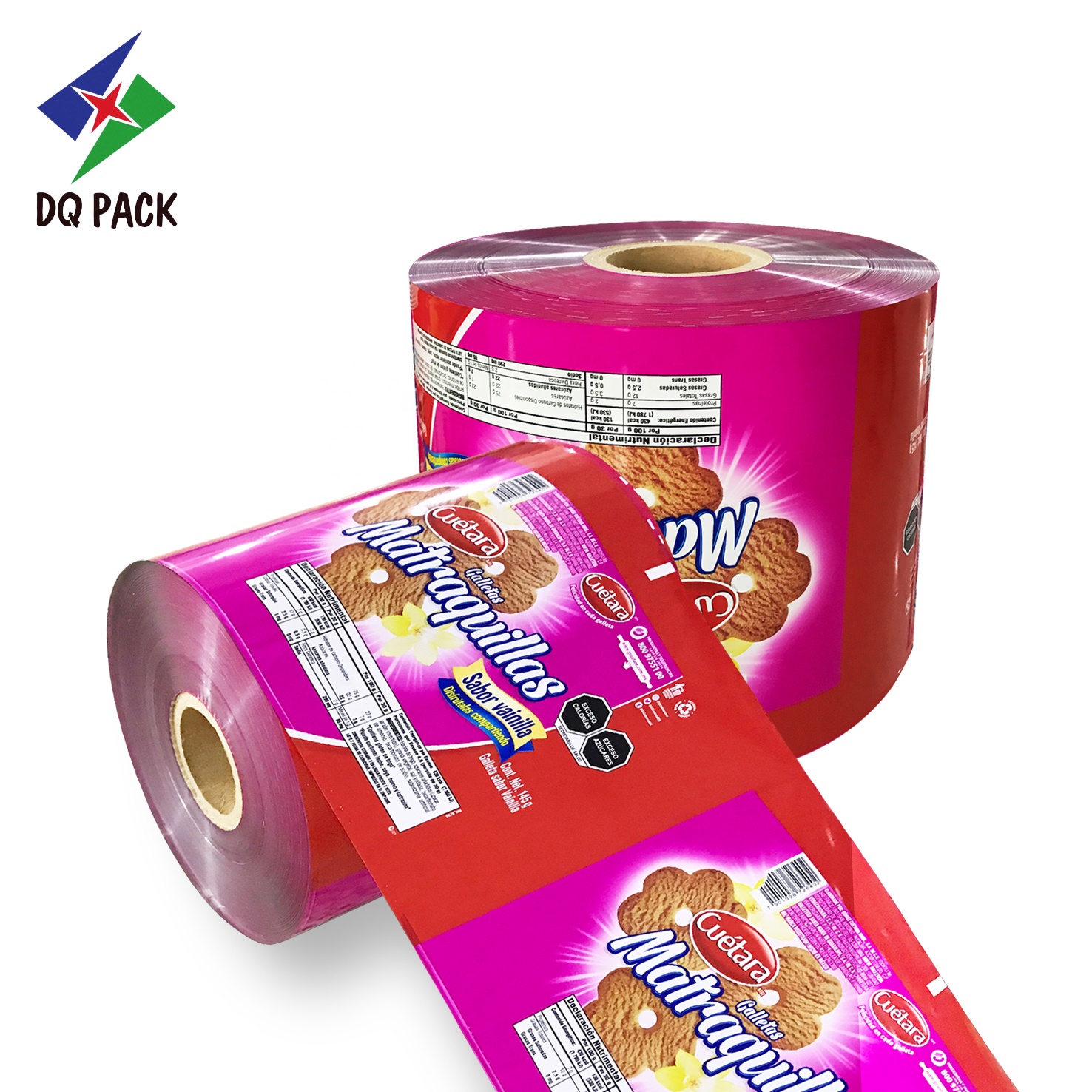 DQ PACK CHINA Flexible Packaging Film biscute roll cookie  roll stock