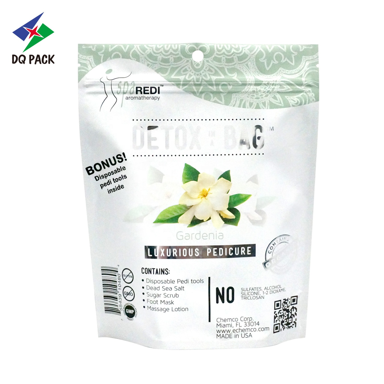 DQ PACK China Customized Wholesale Stand Up Zipper Bag Transparent Ziplock Bag For Food Snack