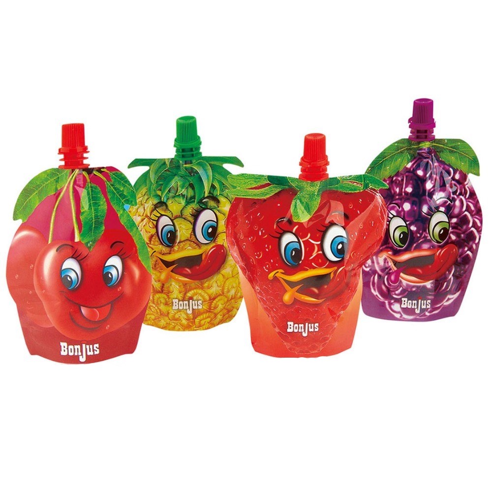 DQ PACK fruit shape beverage packaging doypack for Juice packaging