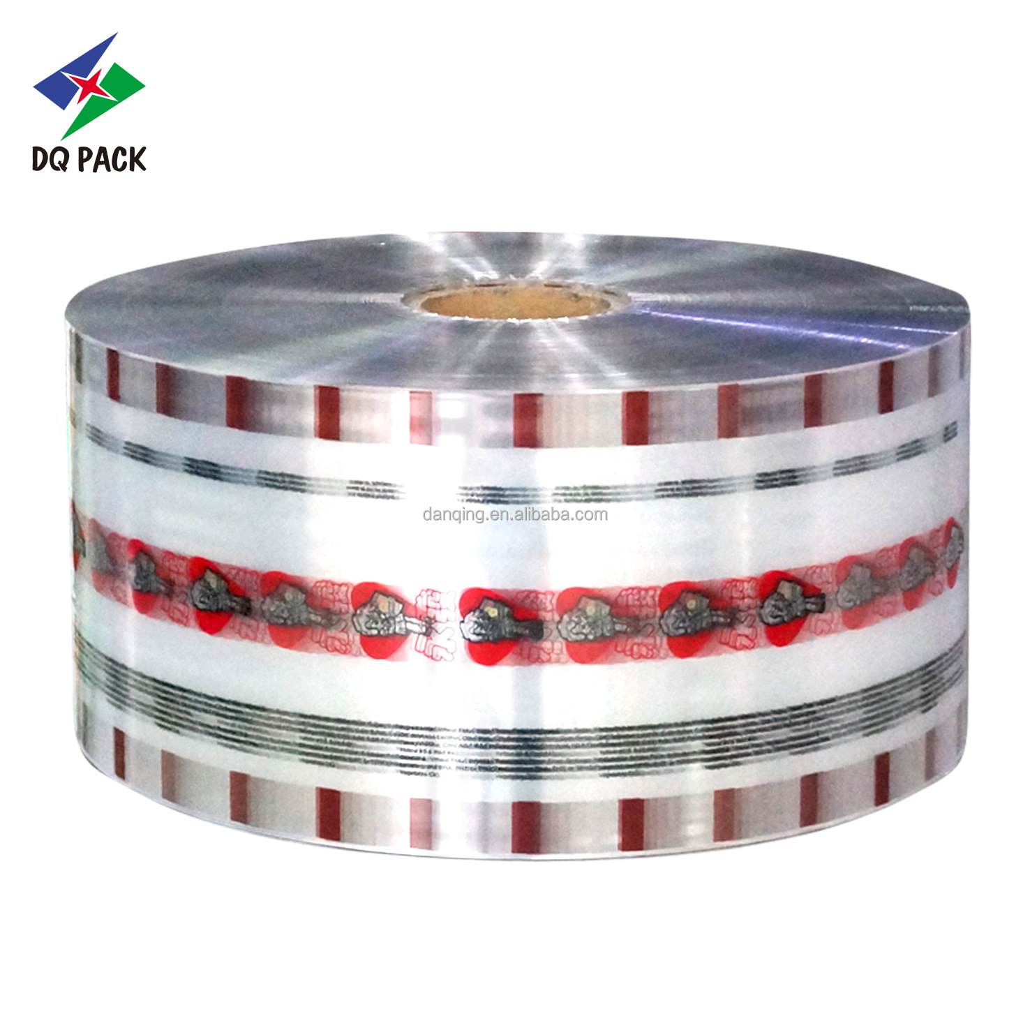 plastic packaging film roll for auto snack packaging water label