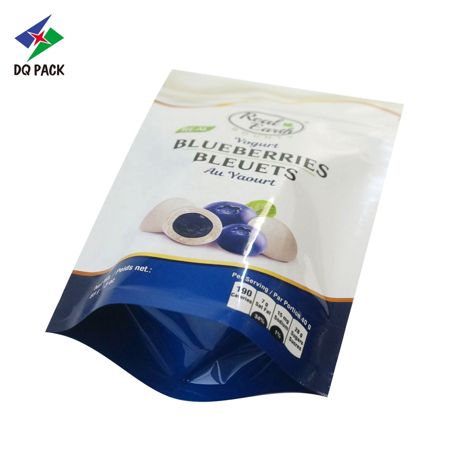 Hot Sale Packaged nuts and snacks  pouch Resealable Pouch with zipper