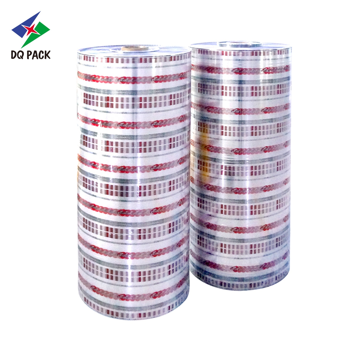 plastic packaging film roll for auto snack packaging water label