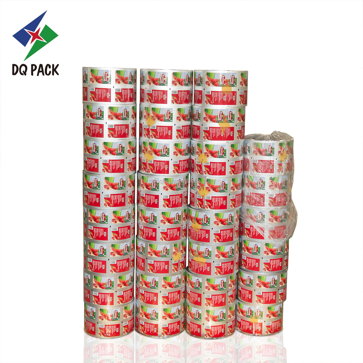 plastic laminated packaging PET+ALU+NY+PE film for food packaging,tomato ketchup(DQ)