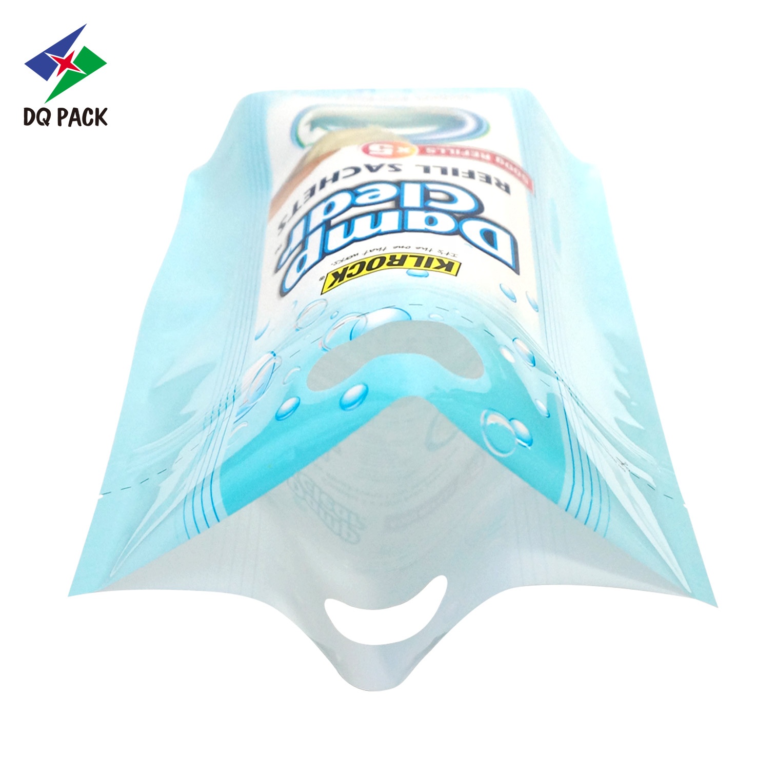 DQ PACK No-Leaking 500g Stand Up Zipper Pouch Liquid Plastic Packaging Bag With Patch Handle