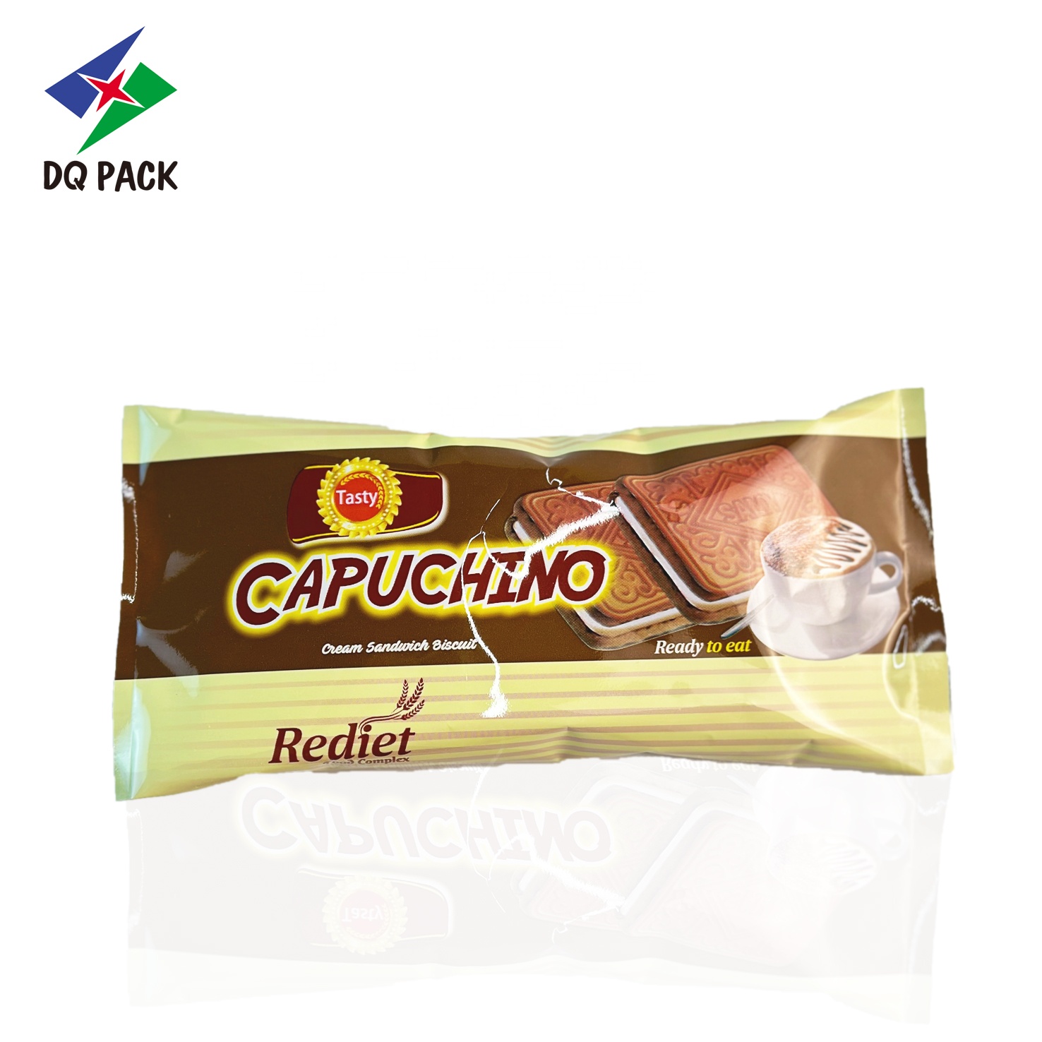 DQ PACK Custom Logo BOPP Metalized Biscuit Packaging Material