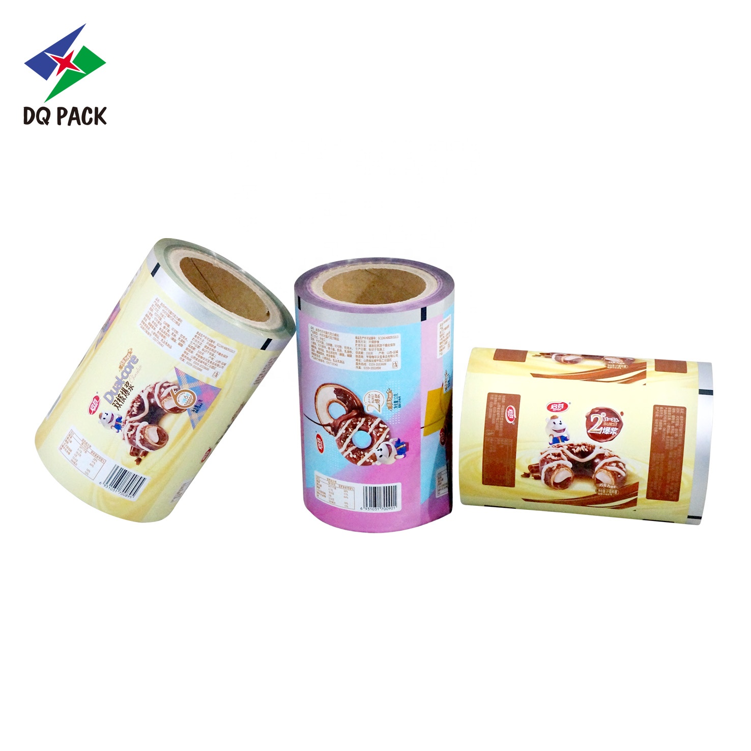 DQ PACK Customized printing Tomato sauce roll film food grade packaging film roll stock film