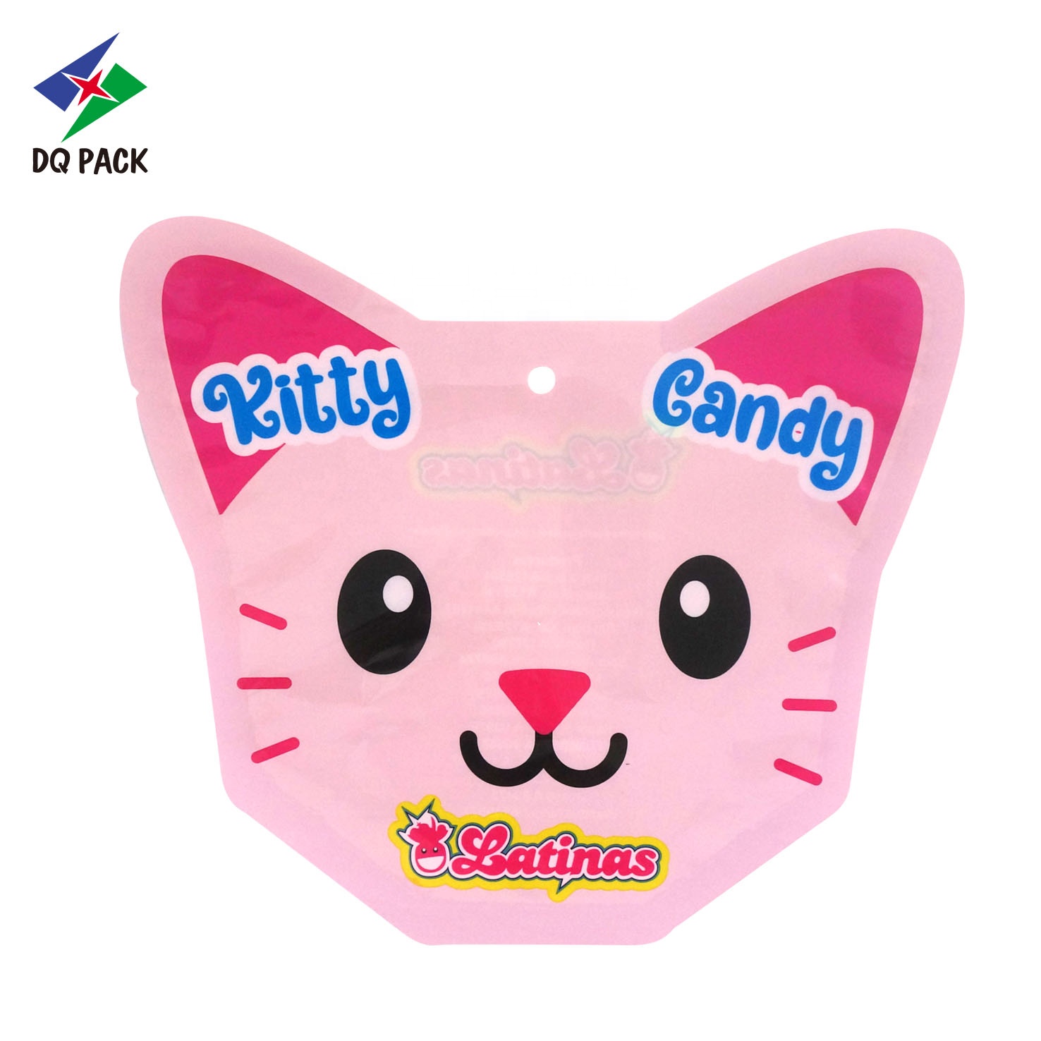 DQ PACK Heat Seal Custom Printing Special Shape Christmas Candy Packaging Bag