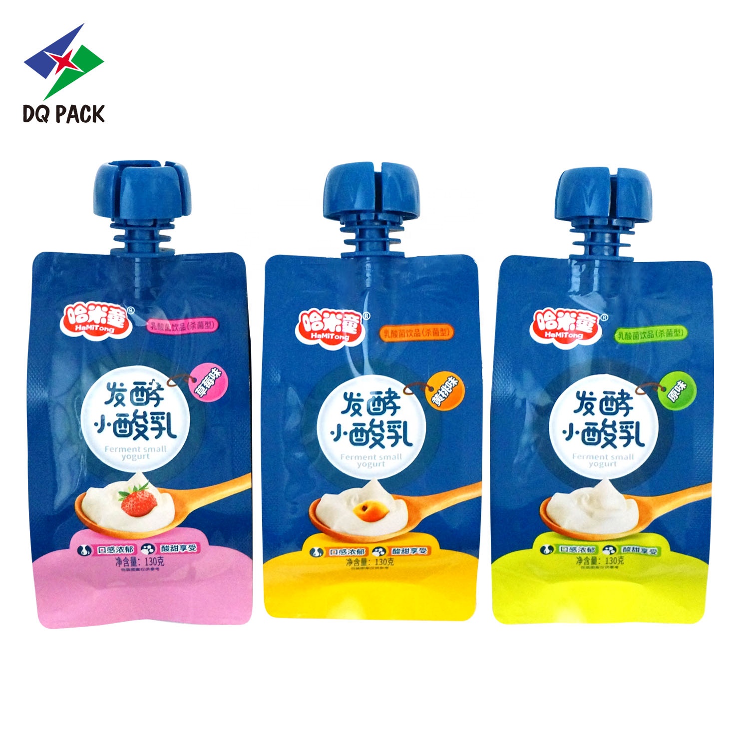 Custom jelly pouch Stand Up Pouch with Spout for puree plastic pouch packaging bag