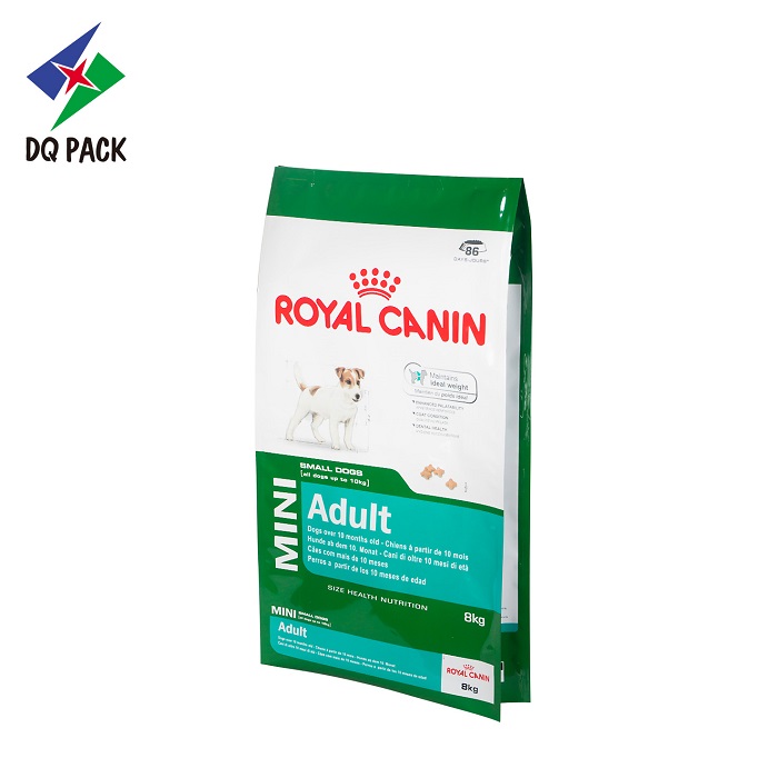 DQ PACK Flexible packaging plastic pouch four side seal bag pet food bag