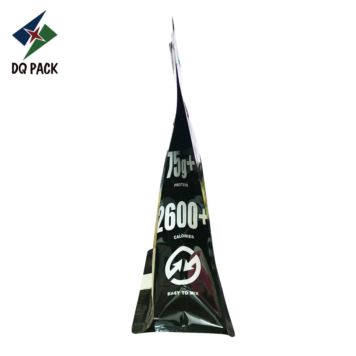 Customized Plastic Flat Bottom Pouch with Zipper Protein powder packaging bag